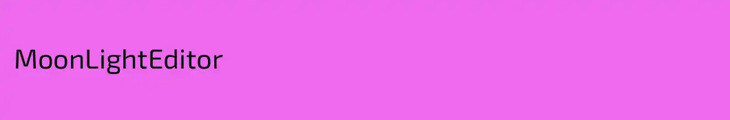 MoonLightEditor