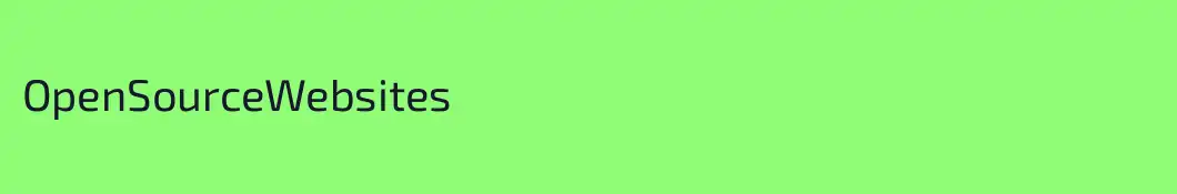 OpenSourceWebsites
