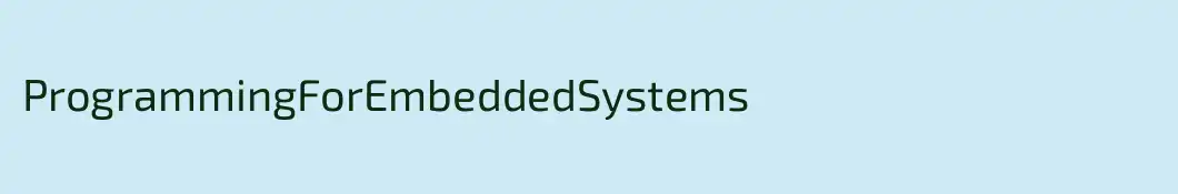 ProgrammingForEmbeddedSystems