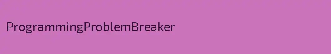 ProgrammingProblemBreaker