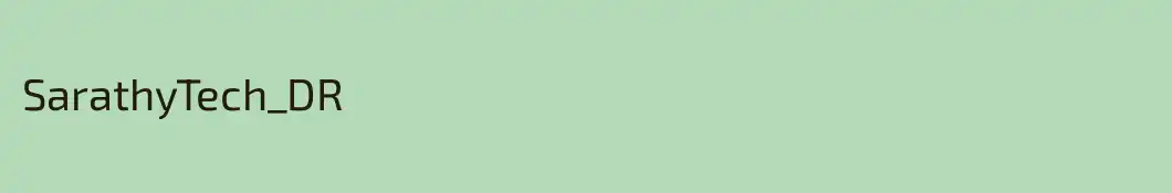 SarathyTech_DR
