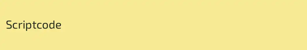 Scriptcode