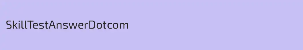 SkillTestAnswerDotcom