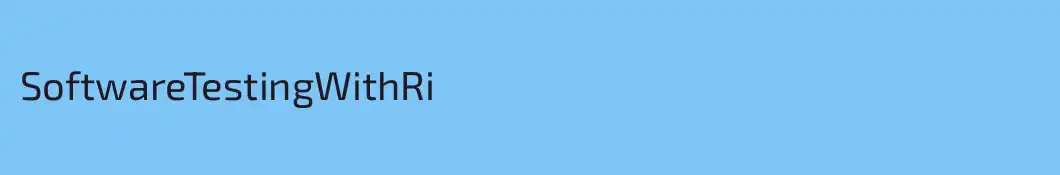 SoftwareTestingWithRi