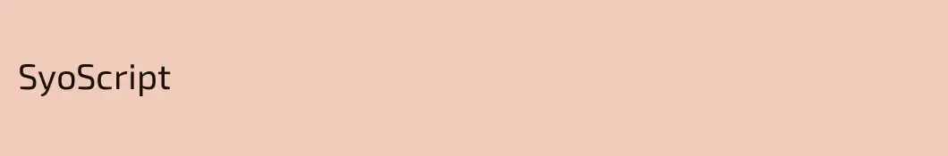 SyoScript