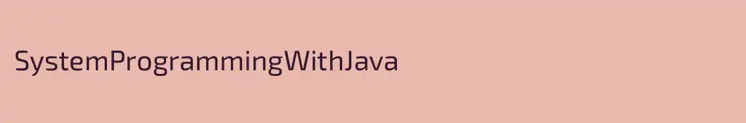 SystemProgrammingWithJava