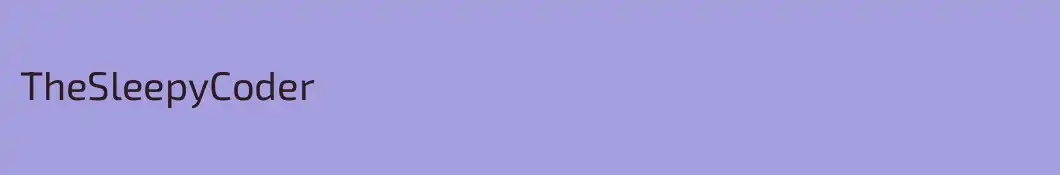TheSleepyCoder