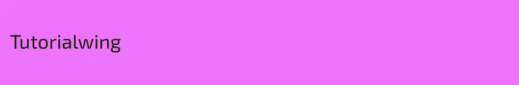 Tutorialwing