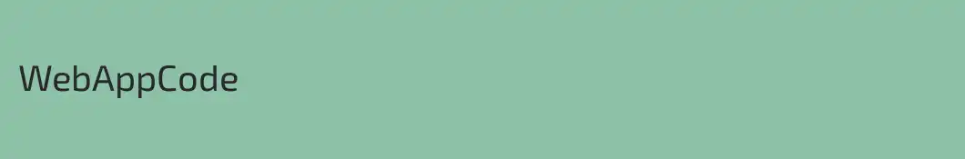 WebAppCode