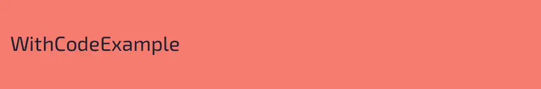 WithCodeExample