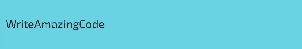 WriteAmazingCode