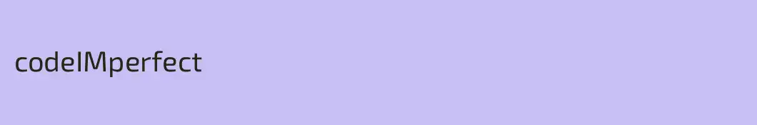 codeIMperfect