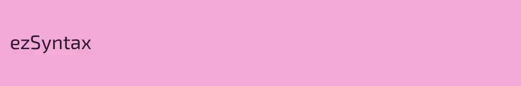 ezSyntax