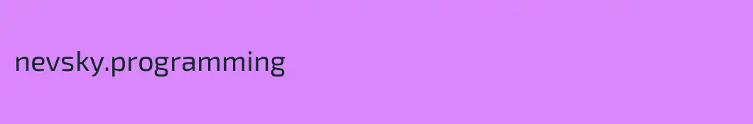 nevsky.programming