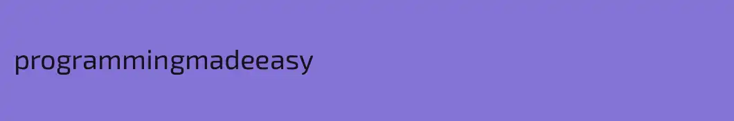 programmingmadeeasy