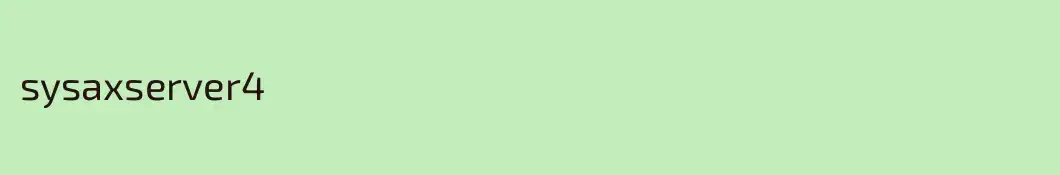 sysaxserver4